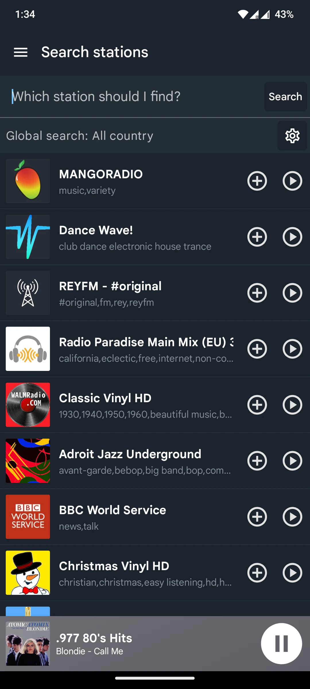 HubPlayer –Online Radio Player screenshot