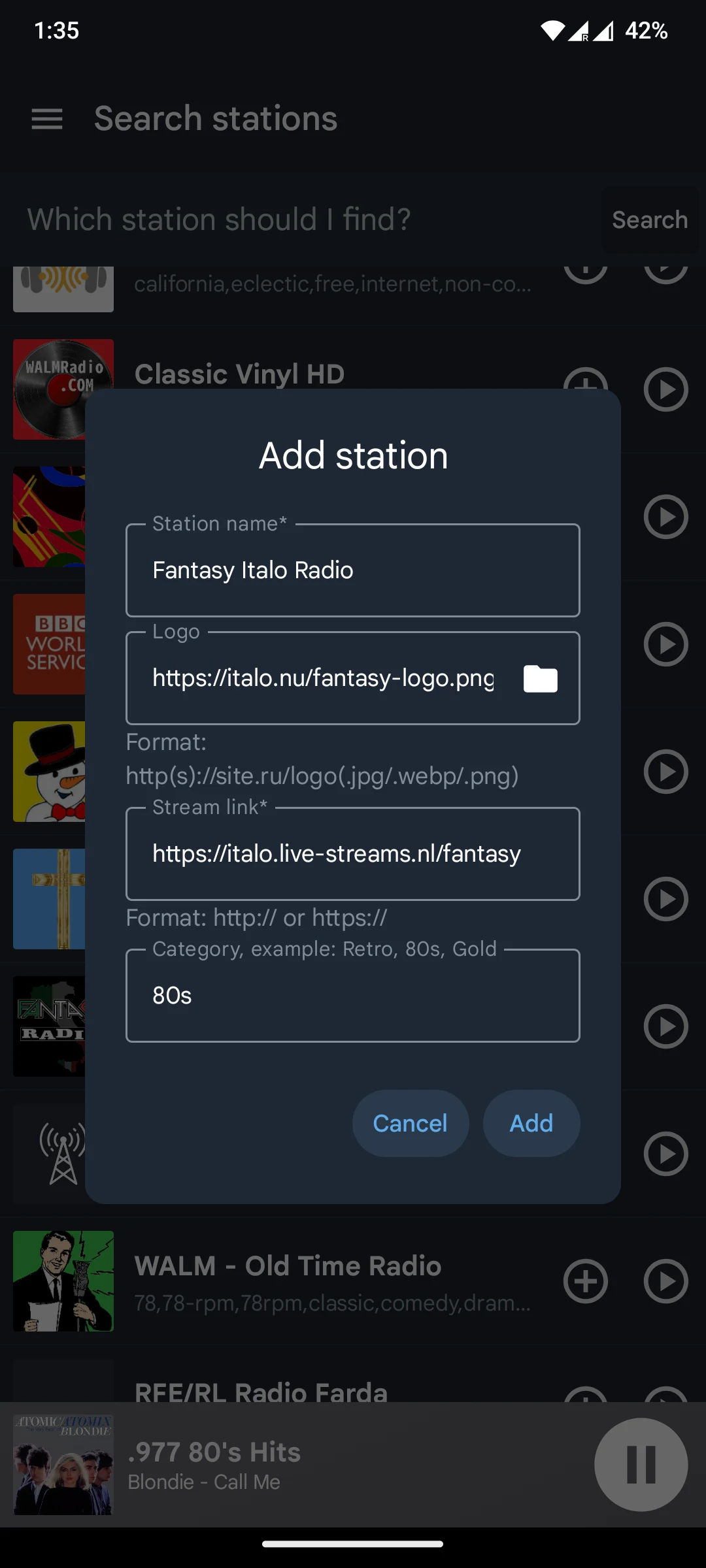 HubPlayer –Online Radio Player screenshot